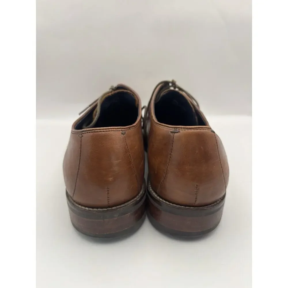 Cole Haan Lenox Hill Cap Oxford Brown Leather Sneakers Men Size 10
